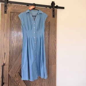 Women’s Denim Midi Dress